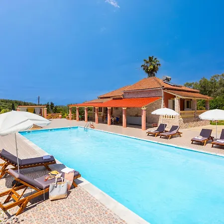 Psaropouli Large Private Pool Ac Wifi 빌라 Dragotiná